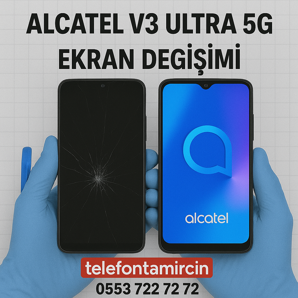 alcatel v3 ultra ekran değişimi