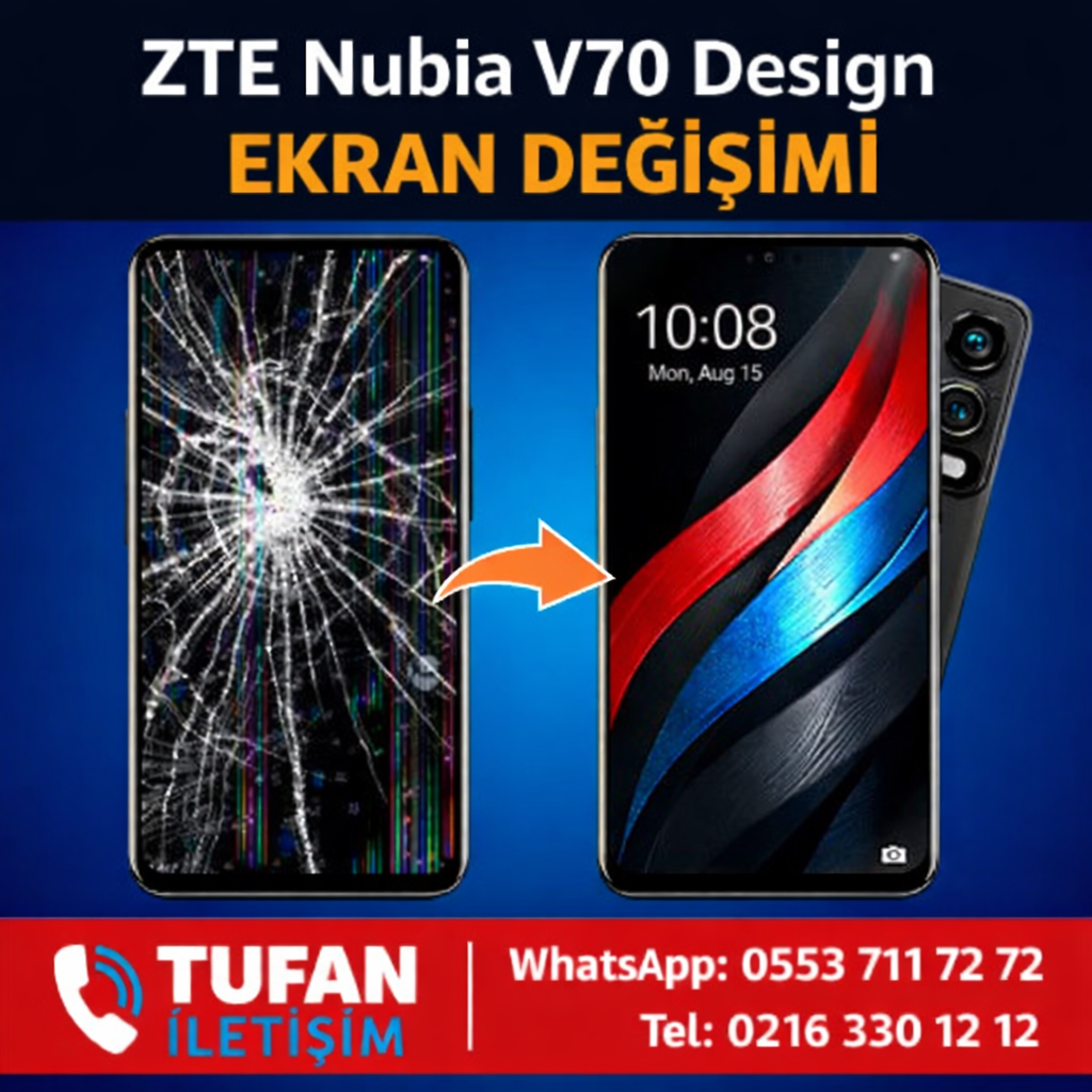 Zte Nubia V70 Design Ekran Değişimi